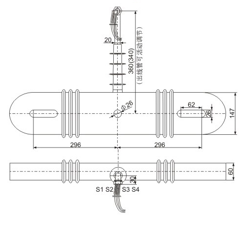 LJ-ZW-10kv/12kv 外形与安装图