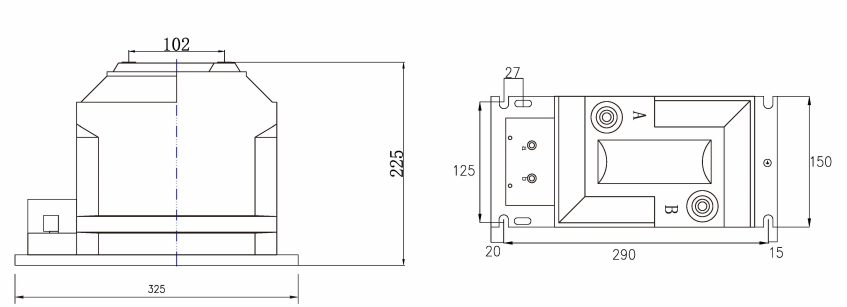 RZL-10 JDZ10-3.6.10A(B) 电压互感器 外形尺寸与安装图