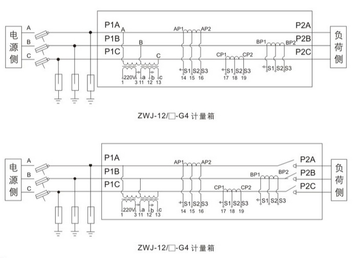 ZWJ-12 关键部件与接线原理图