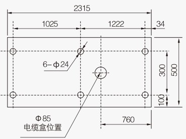 ZW7-40.5kV 侧装式尺寸图